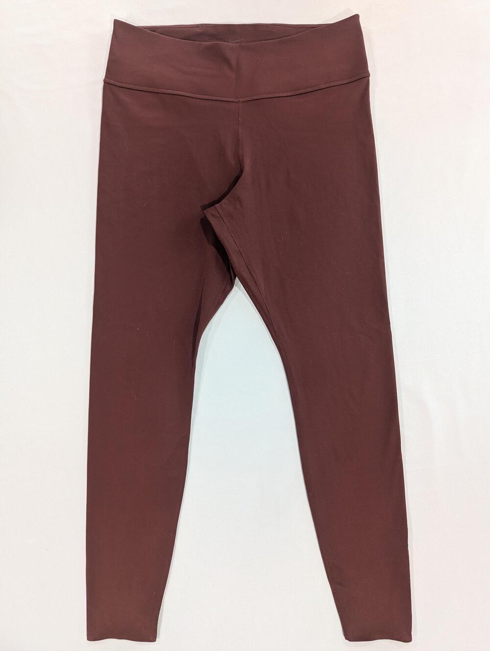 Nike Leggings Womens L Brown Dri-FIT Ankle High Waist Stretch Yoga Athletic